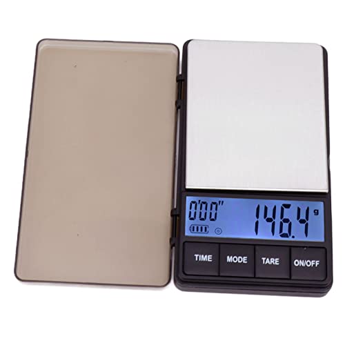 Coffee Scale Espresso Scale with Timer Sensitive High Accuracy 1000g 0.1g Digital Pocket Coffee Scale with Tare Function, Small Thin Travel Coffee Scale Mini Digital Scale with Large Backlit