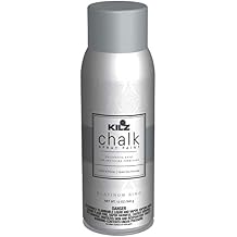 KILZ Chalk Spray Paint, Interior, Platinum Ring, 12 Ounces