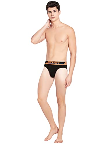 Image of Jockey FP02 Men's Super Combed Cotton Rib Solid Brief with Ultrasoft Waistband (Pack of 2)