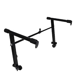 Toyvian 1 Jeu Soutenir La Barre Stabilisatrice Électronique Titulaire De Piano Réglable Clavier Stand Support De Clavier Cadres De Stand De Piano Clavier Rack Caoutchouc Métal Étagère - Les Beatles, Paul McCartney, John Lennon, RIngo Starr, George Harrison