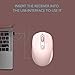 ONE-UP Wireless Mouse, 2.4G, Silent, Computer, USB Nano Receiver for Laptop, Chromebook, PC, Mac, Windows and School Work (Pink)