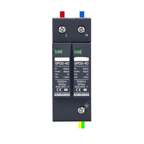 Parasurtenseur SPD 2P protège votre réseau électrique contre la foudre AC 275V 20-40KA