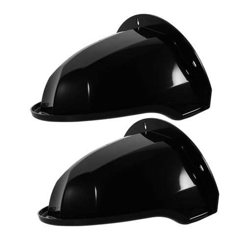 Cubierta para cámara de seguridad exterior de plástico ABS negro en pack de 2 unidades