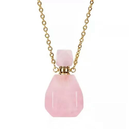 Bouteille de parfum quartz naturel oeil de tigre pendentif fiole huile essentielle 10pcs