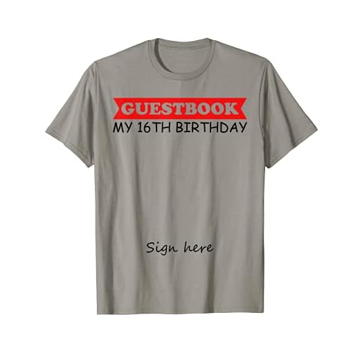 Libro de visitas - Mi cumpleaños 16 Camiseta