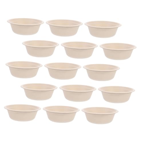 HOUDERCO 100個 使い捨て便利食器紙製ボウル 多機能フルーツサラダ用 テーブルアウトホルダー対応 パーティーやピクニックに