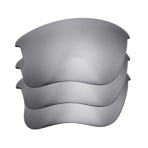 Verres polarisés Oakley Flak Jacket XLJ Titanium Mirror en lot de 3