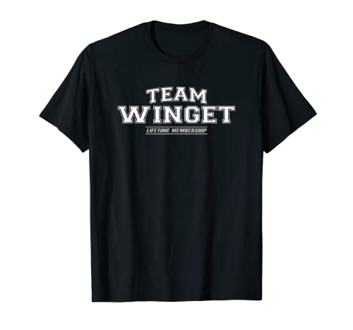 Team Winget | 誇り高き家族名 苗字ギフト Tシャツ