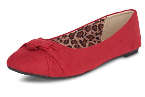 Image of Women's Flats with Knot Front Cute Ballet Flats for Women Casual or Dressy Shoes for Women Comfortable Flats Womens Shoes