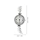 VALICLUD Elegante Damen Armbanduhr Mit Strass Und Meerjungfrau-Design Quarzuhr Mit Silberarmband Für Formelle Anlässe Luxus Damenarmbanduhr Mit Einzigartigem Charme Und Praktischer Zugmechanik