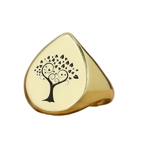 Bague Arbre de Vie poire rehaussez votre style bohème chic au quotidien