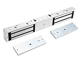 Dual Door Magnetic Lock 1200lbs Holding Force Electromagnetic Lock 12V Fail Safe for Double Door Access Control System