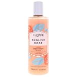 I Love English Rose Scented Body Wash, Rich & Creamy Foam Which Contains Natural Fruit Extracts, Includes Pro Vitamin B5 For Moisturised & Silky Smooth Skin, CrueltyFree & VeganFriendly 350ml