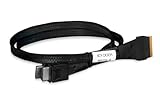 ICY DOCK SlimSAS 8i SFF-8654 to 2X OCuLink 4i SFF-8611 Cable - 0.5M