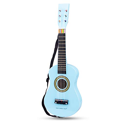 New Classic Toys Instrument dla początkujących Gitara z niebieską książką muzyczną, 10342