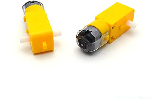 Dc Motor Wheel Kit, 4Pcs Tt Motor 3-6V Dual Shaft Gear Motor,Motor Support/Bracket,Electric Motor Tyre Parts For Arduino Robot Smart Car,Model Or Electronic Product Diy (4Pcs Dual Shaft/Biaxial) #TOP4