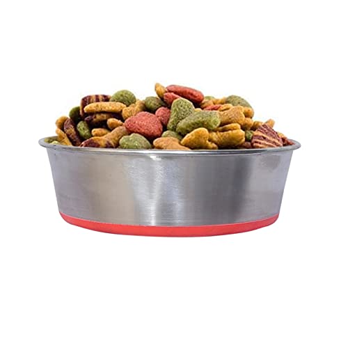Naaz Pet Dog Bowl Export Quality with 100% Silicon Bonded Rubber Base (Red 2Qt 1800 Ml) (B099WLH3LS) Amazon Price History, Amazon Price Tracker
