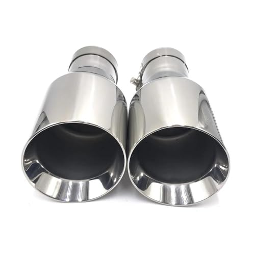 Escape de coche universal de acero inoxidable 304 con punta cromada 54 76 4