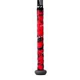 TwinTack Pro Bat Grip - Premium Baseball & Softball Bat Grip with Advanced Grip Technology - 0.80mm - Splatter (Red/Black)
