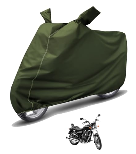 Image of Auto Hub Waterproof Bike Cover Compatible with RE Thunderbird 350 Dustproof, UV Protection Two Wheeler Bike Thunderbird 350 Cover - Green