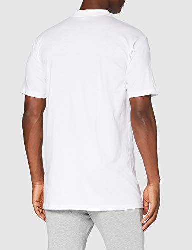 HOM, T-shirt z dekoltem w kształcie litery U Harro, męski, biały, M