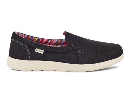 Image of Sanuk Womens Sidewalk Surfer Lite Slip Ons | Womens Shoes | Slip On Shoes for Women | Comfort Foam Footbed