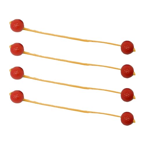 kowaku Ladder Balls Golf Tossing Ball Replacement Outdoor Throwing Games Indoor or Outdoor Activities 42mm, 4pcs Red