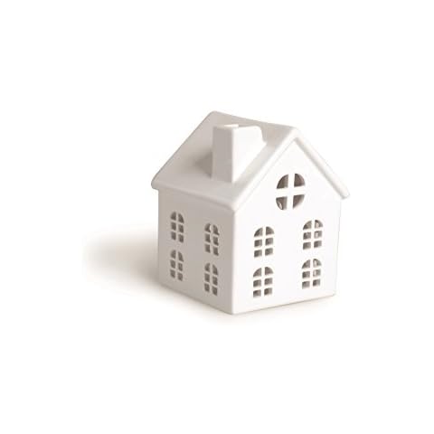 Excelsa Casetta Lantern House, 10.5x10.5x14 cm, White Cover