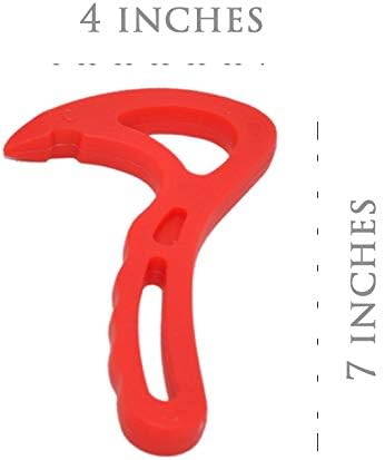 Safe Ring Pull Can Opener Protects Nails Arthritis Hands | Red - by Home-X