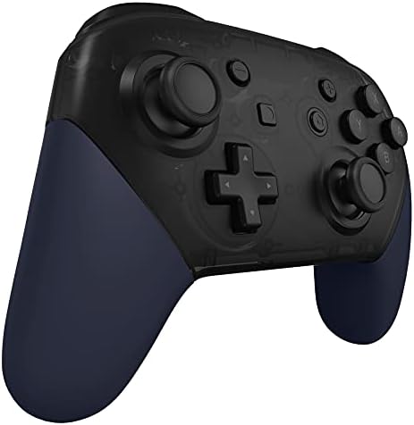 eXtremeRate Midnight Blue Replacement Handle Grips for Nintendo Switch Pro Controller, Soft Touch DIY Hand Grip Shell for Nintendo Switch Pro Controller - Controller NOT Included — view 4