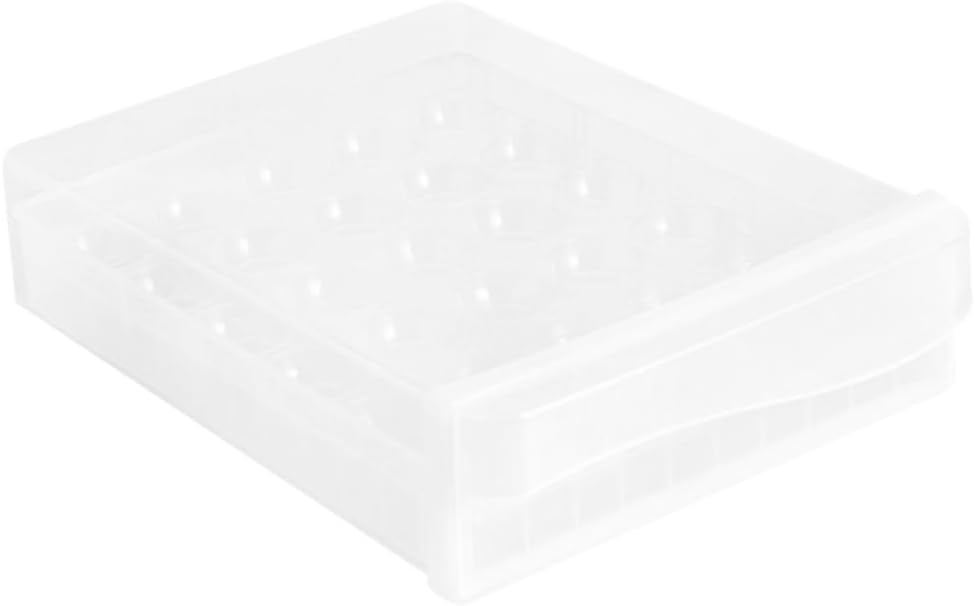 Artibetter 1pc Plastic Egg Holder Container for Refrigerator Style Kitchen Storage Box Transparent Double Design for Organizing Eggs and Dumplings Safe Material