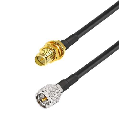 Adaptador MINI-UHF a RP-SMA Female Cable 3.3 pies miniatura 1