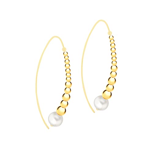 Boucles d'oreilles perles d'eau douce et argent cadeau idéal femme