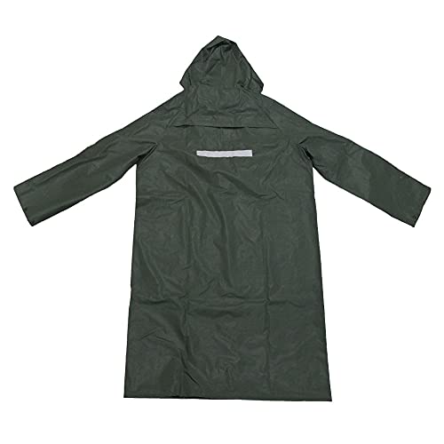Abrigo largo para lluvia tipo zanja YUC06H impermeable con capucha ajustable 2