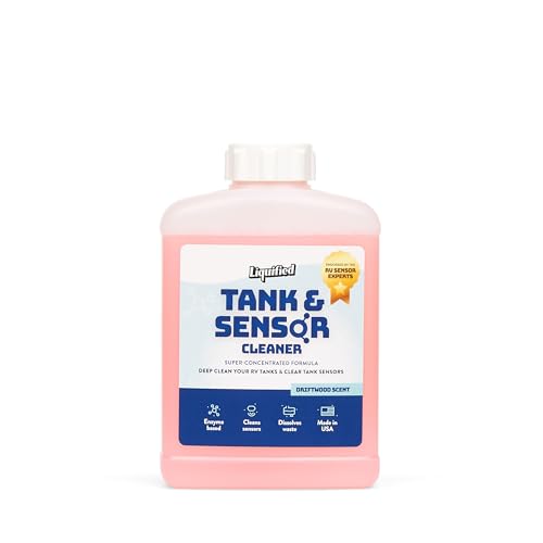 Liquified RV Sensor Treatment - RV Black Tank Sensor Cleaner, Highly Concentrated Formula, Deep Clean RV Grey Tanks, Dissolves Waste, Proudly Made in USA