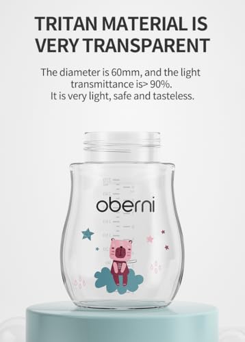 Oberni Trinklernbecher aus Tritan, 270ml Trinkflasche für Kleinkind ab 12 Monaten, Auslaufsicherer Trinklernbecher BPA-frei… – Ansicht 3
