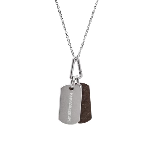 Image of Emporio Armani Stainless Steel Pendant or Chain Necklace for Men