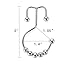 2lbDepot Shower Curtain Rings Hooks - Chrome Finish - Premium 18/8 Stainless Steel - Double Hooks with Easy Glide Rollers Rust Resistant Metal Hook, Six Finishes Available - Set of 12 for Shower Rods