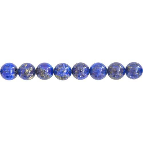 Lapis-lazuli véritable en fil de pierres boules 12mm aux nuances intenses de bleu