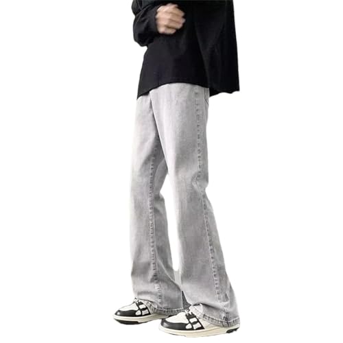 Unisex Slim Fit Elastic Denim Jeans High Waisted Loose Straight Leg Slim Tall Pants