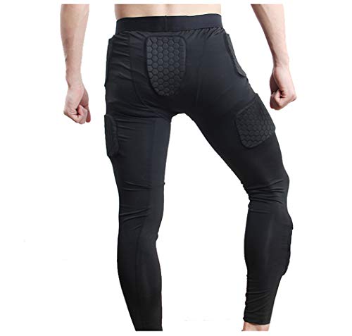 Men's Padded Compression Set Protector for Football Baseball Soccer Basketball Bike Rugby Paintball Snowboard Ski Volleyball Training