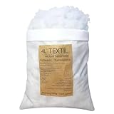 4L Textil Füllwatte hochflauschig Bastelwatte waschbar Füllmaterial Schneewatte Watte Füllstoff Kissen Polsterwatte Kissenfüllung (500)