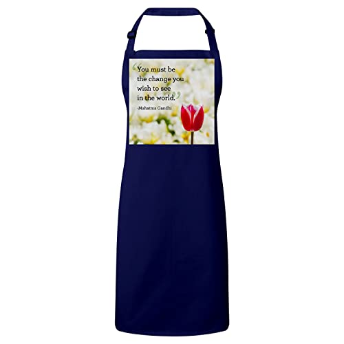 Tablier cuisine Gandhi idée cadeau pour passionné cuisine