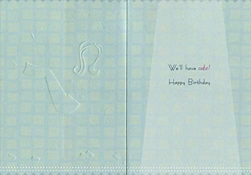 Designer Greetings Ready to Slide Down : Woman on Pole Funny : Humorous Feminine Birthday Card for Her : Woman : Women