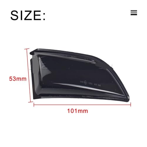 Volvo XC60 2008-2014 Luces Intermitentes Dinámicas Espejo Retrovisor Ámbar 6