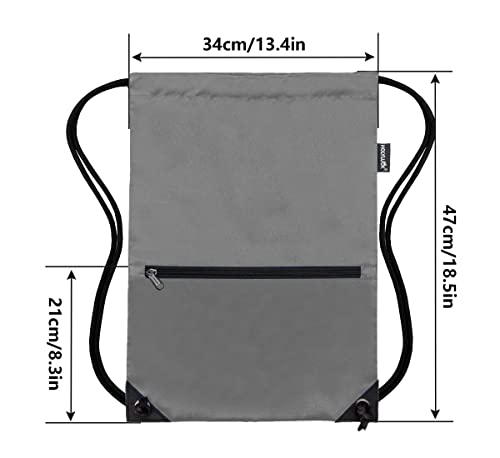 Image of HOLYLUCK Drawstring Backpack Bag Sport Gym Sackpack
