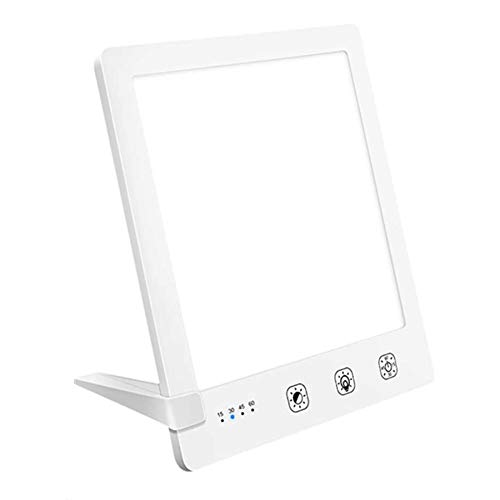 Tragbar Therapielampe 10000 Lux USB Tageslicht Lampe mit 3 Licht Farben, stufenlos Dimmer UV-frei Voll Spektrum Lampe mit Timer, Berühren