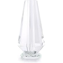 Eelegant Crystal Vase - Single Rose Vase, Clear Sparkling Shining Crystal, Craft Decoration for Home, Wedding or Gift