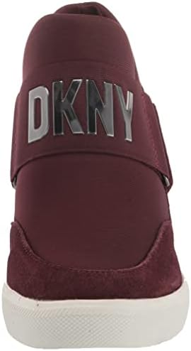 DKNY Women's Comfortable Classic Slip-on Sneaker Heeled Sandal, Bordeaux, 8.5 | Image 1