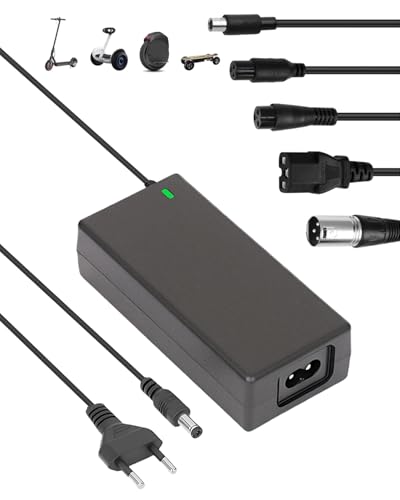 Swiftctrl Caricabatterie 42V 2A per Scooter Elettrico, Hoverboard, Monopattino Xiaomi M365/Pro/1S/Mi 3 – Alimentatore...